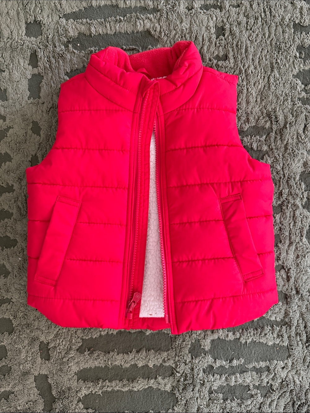 Baby GAP Red Quilted Puffer Vest